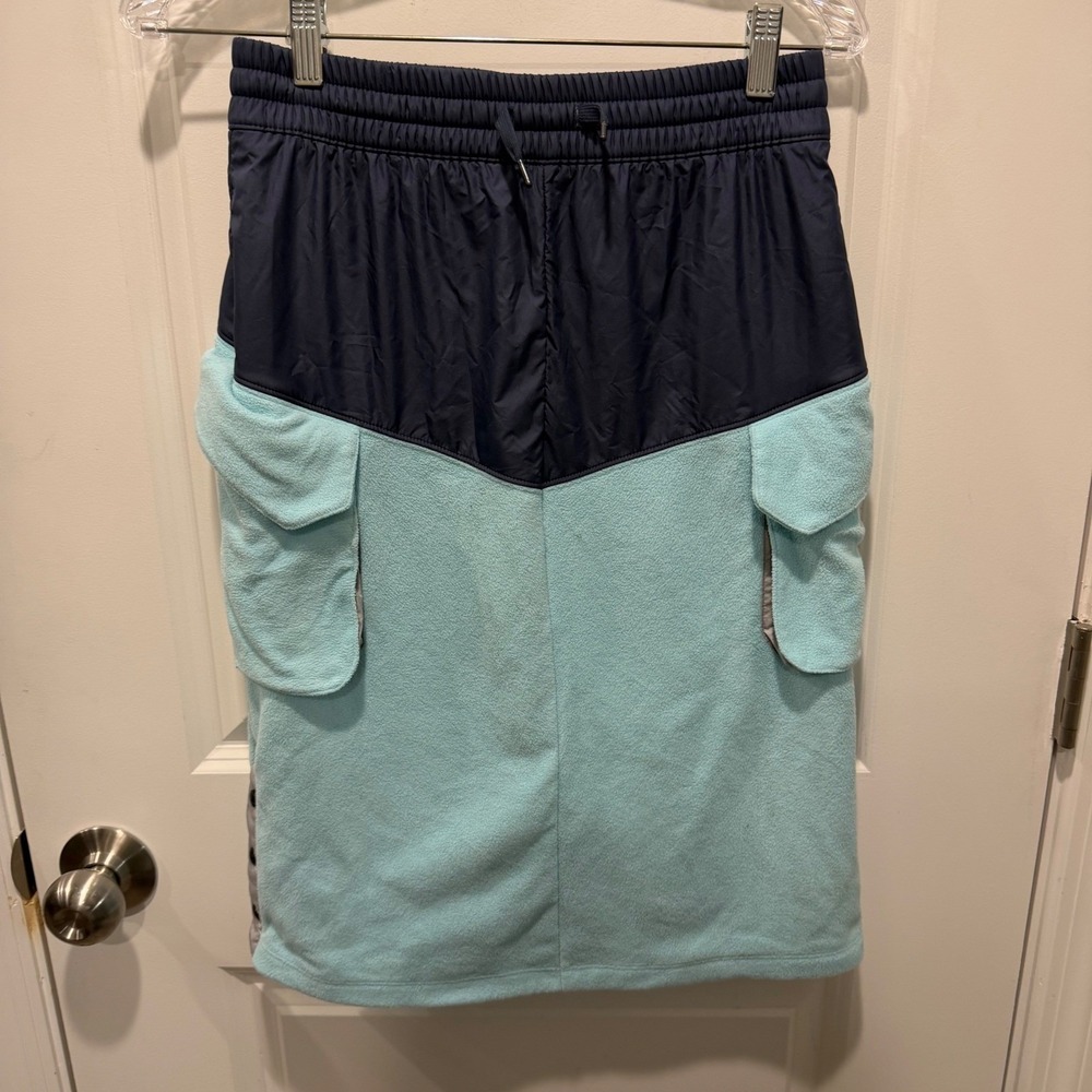 Nike Womens Cargo Skirt Fleece Colorblock Blue Size M